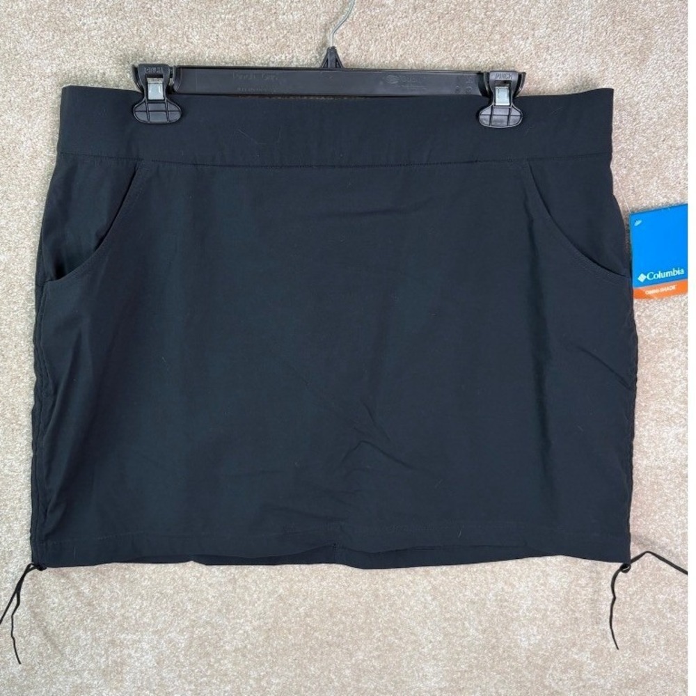 NWT COLUMBIA Skort Womens XXL Black Casual Omni-Shade UPF 50 Hiking Athletic - Picture 1 of 7